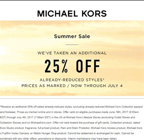 michael kors extra sale discount